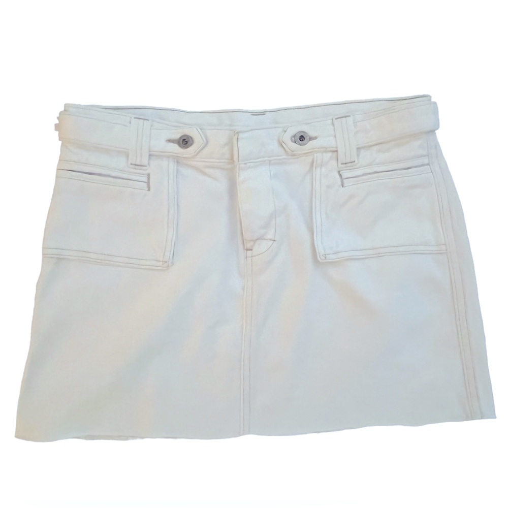 Monique white denim mini skirt- Sz 6